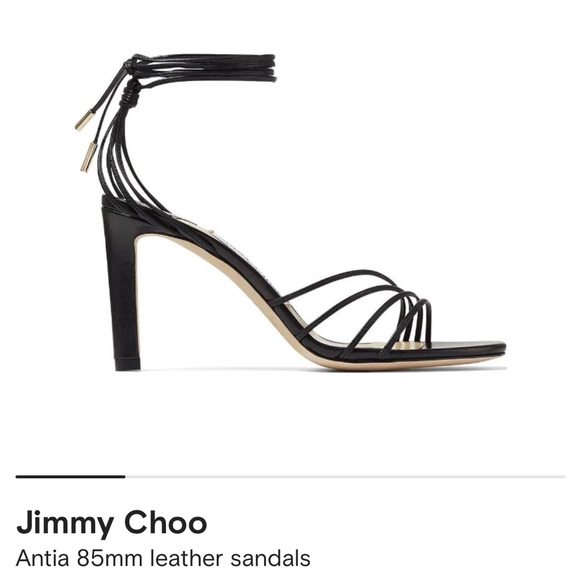 Jimmy Choo Antia 85mm Leather Sandals Sz 36 LIKE NEW - Picture 4 of 9